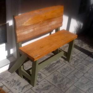 Custom made live edge wood garden bench 4 cast iron &