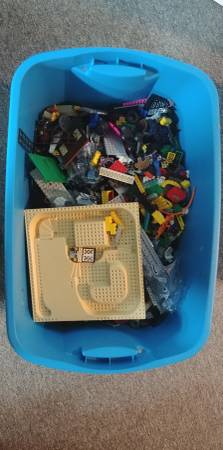 Lego by the bin