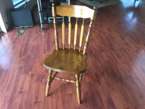 Lovely solid wood dining chairs