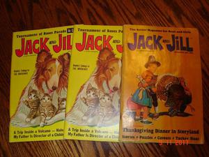 Vintage Lot of 3 Jack and Jill Magazines