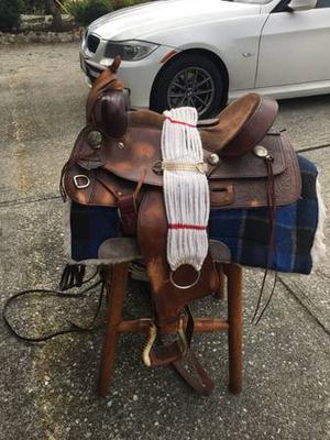 Western Leather Saddle