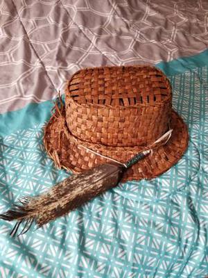 hand made cedar hat