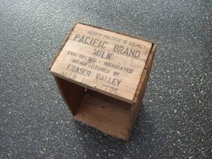 vintage milk crate Pacific