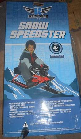 Childs Snow Speedster Sled, Wrapped, Still In The Box Never