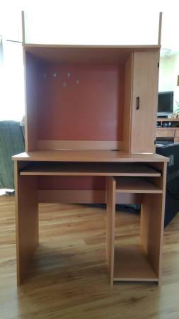 Desk, computer