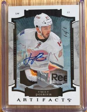 Emile Poirier 1 of 1 Patch Tag Auto hockey card!