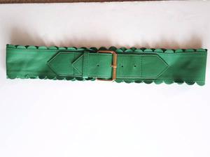 French Connection green leather belt size medium