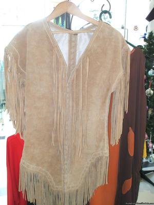 Custom Made Womans' Leather Dress: Small