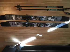  Moment Meridian Skis and Poles