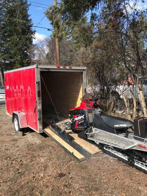 trailer and polaris sled