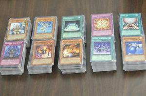 A thousand YUGIOH card commons