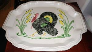 Ceramic Turkey Platter - Made in California USA