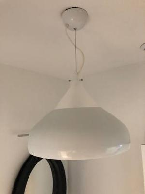 Contemporary white hanging pendant lamp