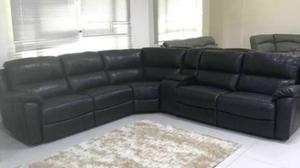 New Genuine Leather Sectional Sofa With Recliners