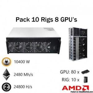 Pack Of 10 RIG's With 8 GPU's