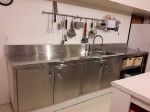 11 Foot stainless steel counter