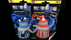 Doctor Who Dalek Clip-On Plushie (Red and Blue)