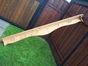 2 Large Hanging Wood Coat Shelves