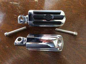 Harley Chrome and Rubber Footpegs
