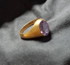 Man's 14 Kt gold/amethyst ring - $300