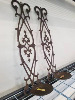 WALL MOUNT CANDLE HOLDERS/ PAIR