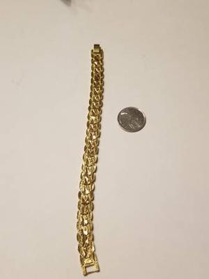 Gold Filled Diamond Cut Nugget Bracelet