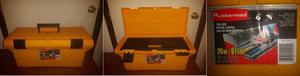 Yellow 24 inch Rubbermaid Tool Box