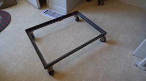 Heavy Duty Steel Frame Cart with Casters For Tools, Shop