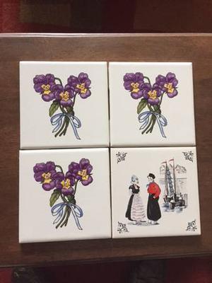 4 DECORATIVE TILES (20$ for all 4 tiles)