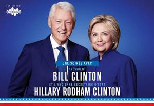 BILL AND HILLARY CLINTON x2 ~ WEDNESDAY NOVEMBER 28th 7:30pm