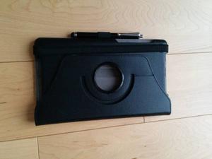 Black Leather casing for Nexus 7 with pen