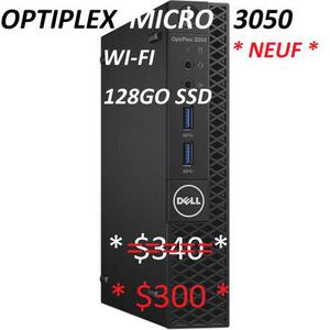 DELL OPTIPLEX MICRO  - I3 7E G- 4 GO - 128 GO SSD+ WI-FI