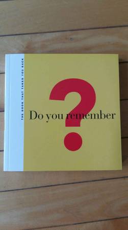 "Do you remember? The Book that takes you back"