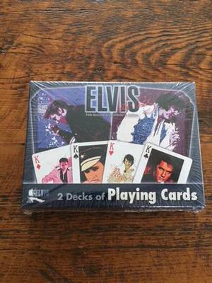 ELVIS 2 DECKS OF PLAYING CARDS (NEW)