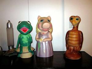 Large Ceramic Miss Piggy & Kermit