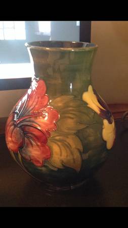 Moorcroft pottery vase