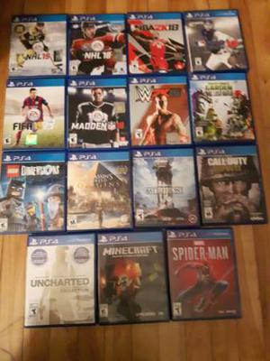 PS4 games for sale-15 in total including latest Spiderman