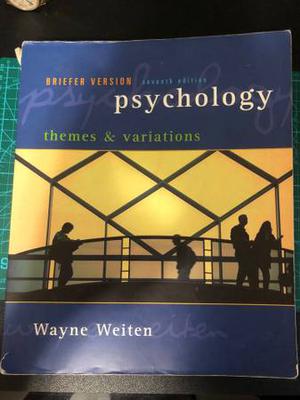 Psychology: Themes and Variations 7th Edition (Briefer
