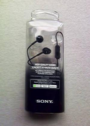 Sony MDR-EX110AP/B Black Earphones with Microphone - New