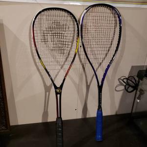 TWO GOOD SQUASH RACKETS VALUE PRICED, BLACK KNIGHT PRICE