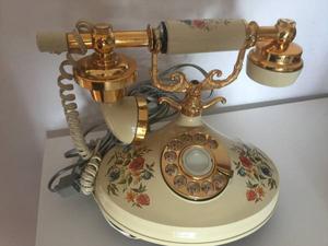 Vintage Floral  Empress Rotary Telephone American