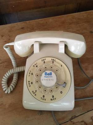 Vintage Rotary Telephone Off White