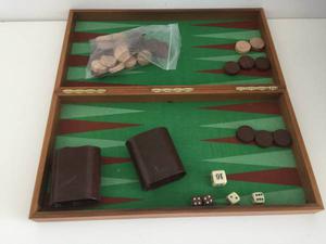 Wooden Backgammon game, Portable and travel friendly.
