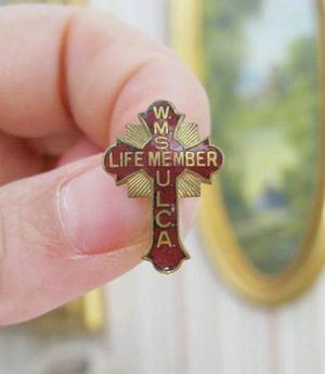 * s Cross Pin - WMS Life Member ULCA - United Lutheran