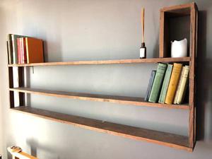 Vintage wood shelves
