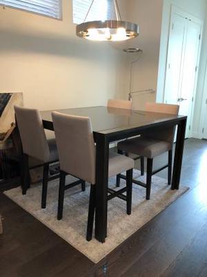 Bar Height- dining table & chairs!