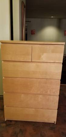 Malm 6 drawer chest / dresser