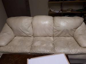 leather couch with matching chair