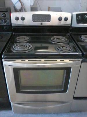 stainless steel Kenmore stove