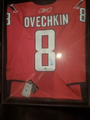 Alexander Ovechkin framed signed jersey with COA